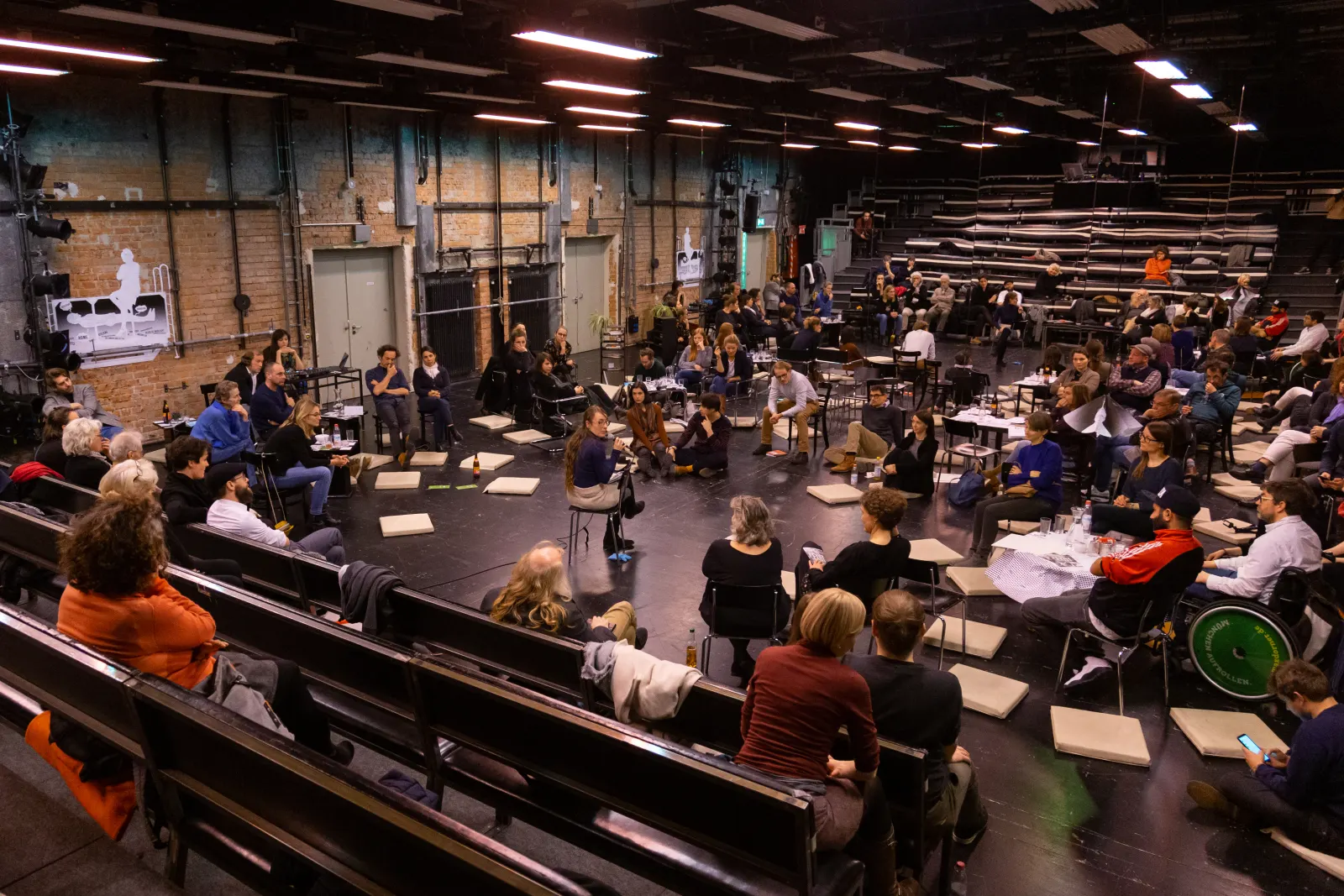 Audience and discussion setting at the first Cultural Policy Lab in the Muenchner Kammerspiele