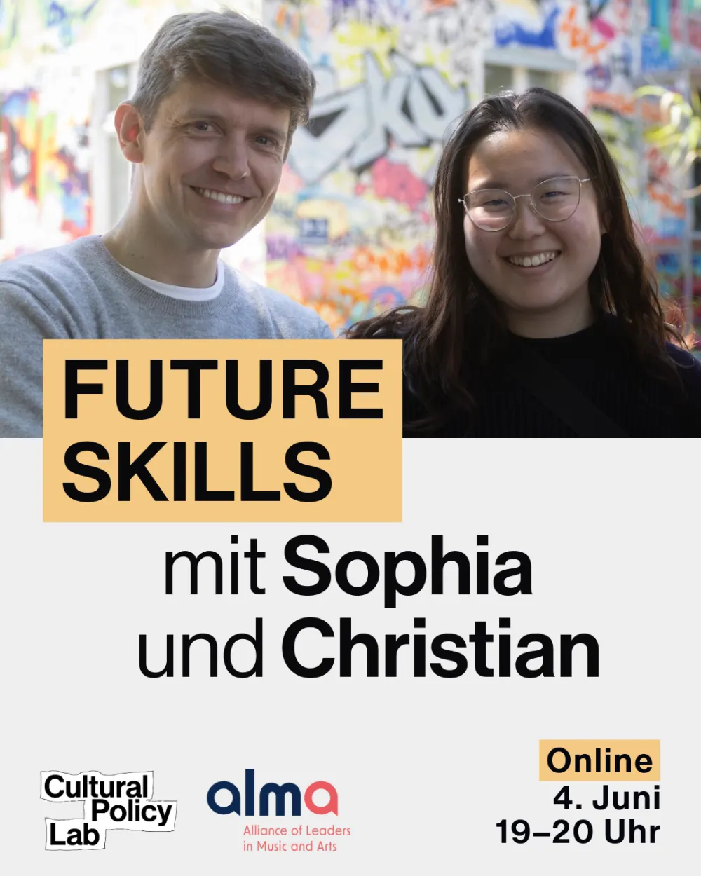 Poster for Future Skills with Sophia Liu and Christian Steinau