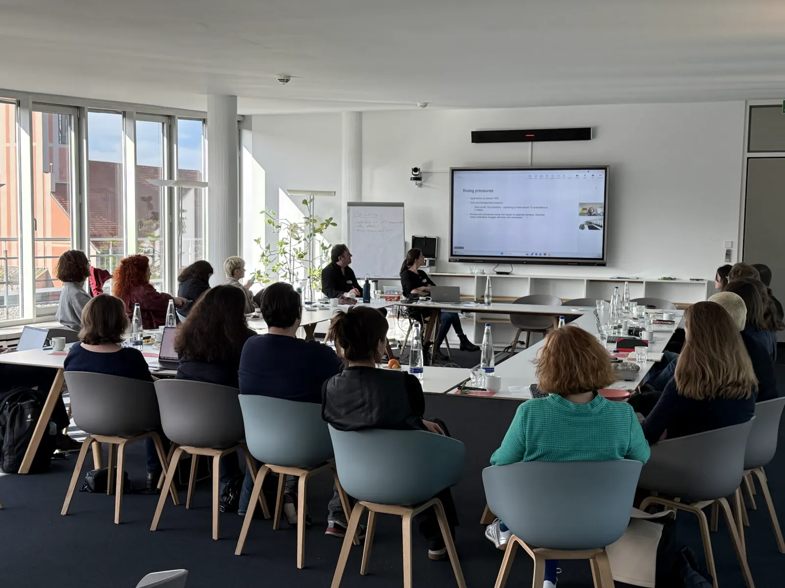 Workshop setting at the Goethe-Institut Munich conference on AI in culture and evaluation