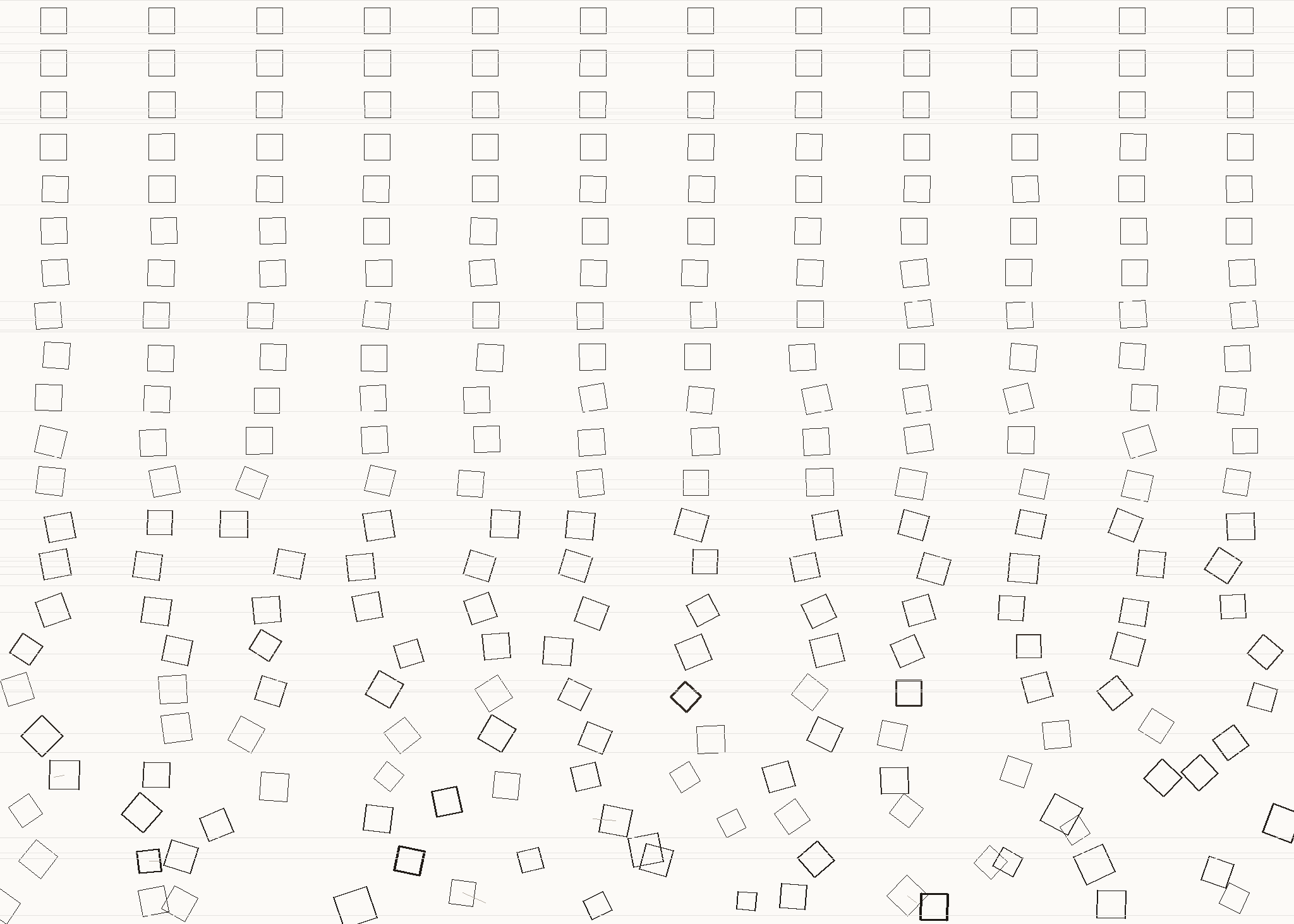Algorithmische Reinterpretation von Georg Nees' „Schotter