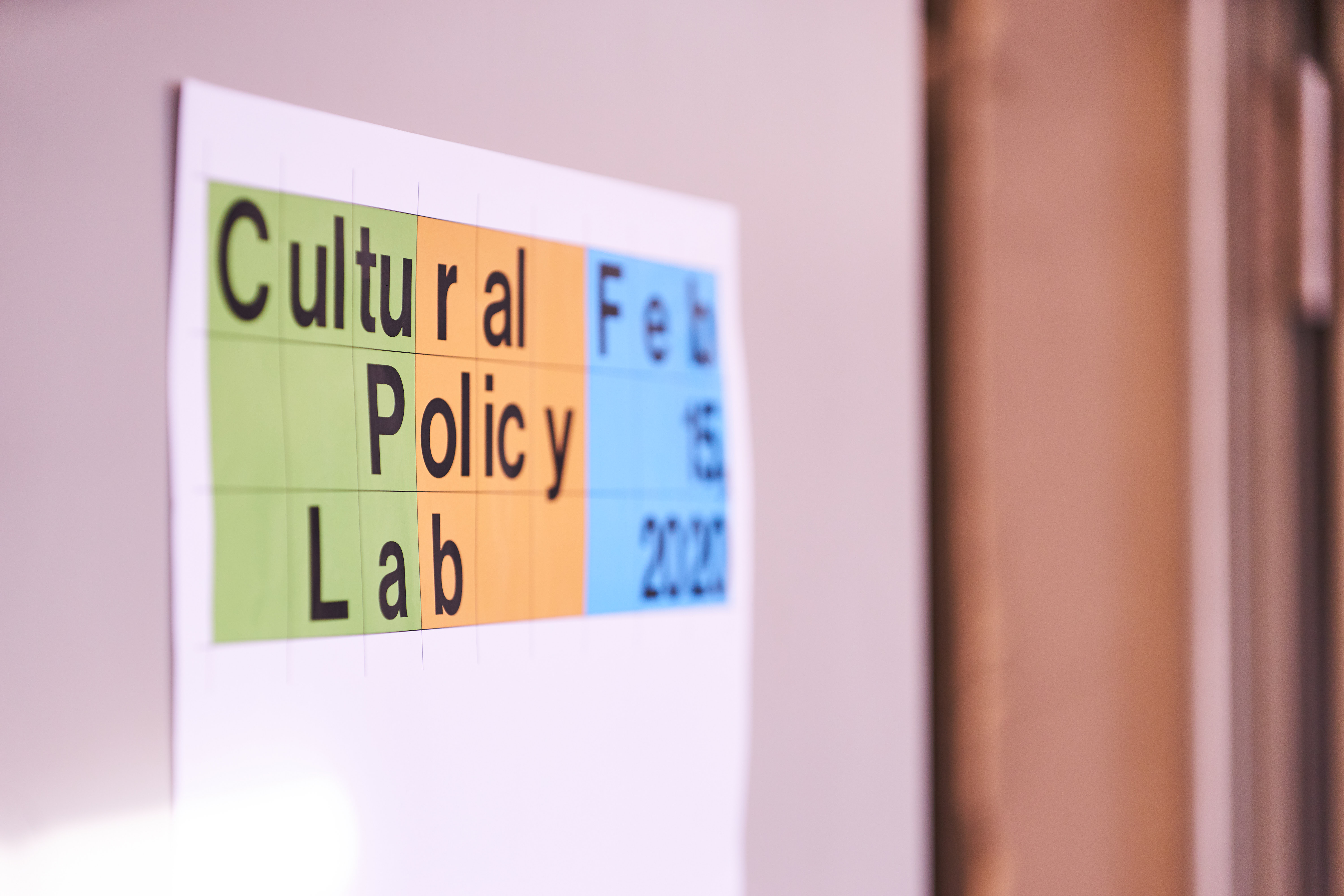 Das Cultural Policy Lab in den Münchner Kammerspielen, Februar 2020. Foto: Basti Barsch